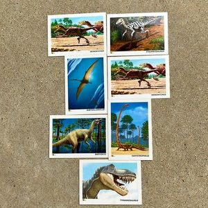 Dinosaur trading cards